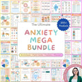 Anxiety Worksheets Mega Bundle — CBT and DBT tools for therapists, printable PDF