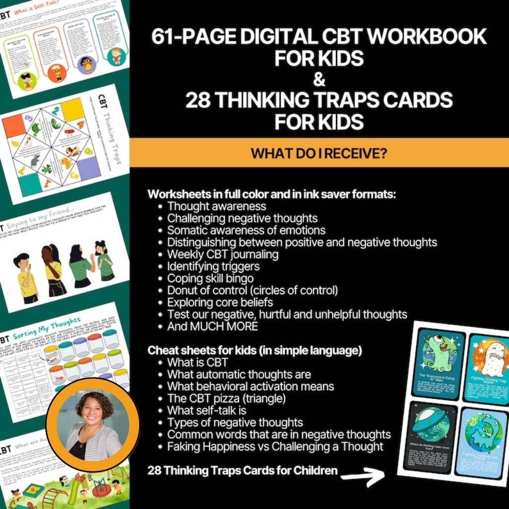 CBT worksheets for children — sample therapy activities for kids