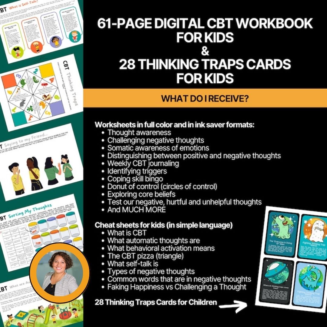 CBT worksheets for children — sample therapy activities for kids