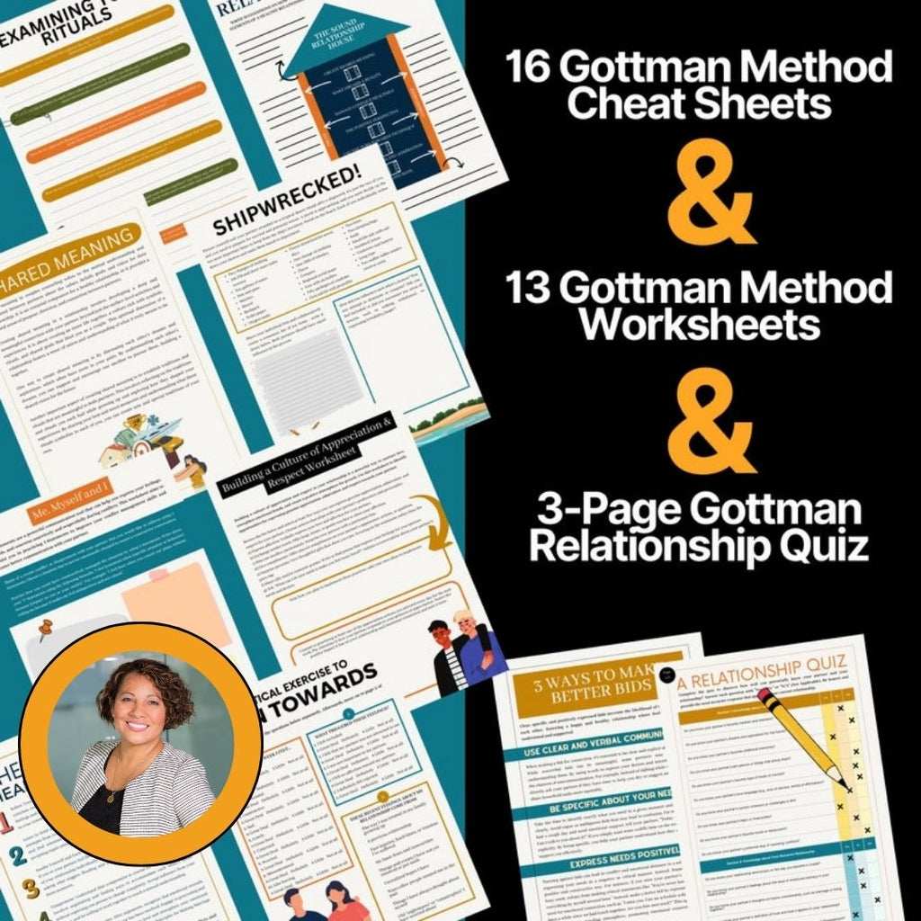 Gottman couples therapy worksheet sample — Four Horsemen exercise for counselors