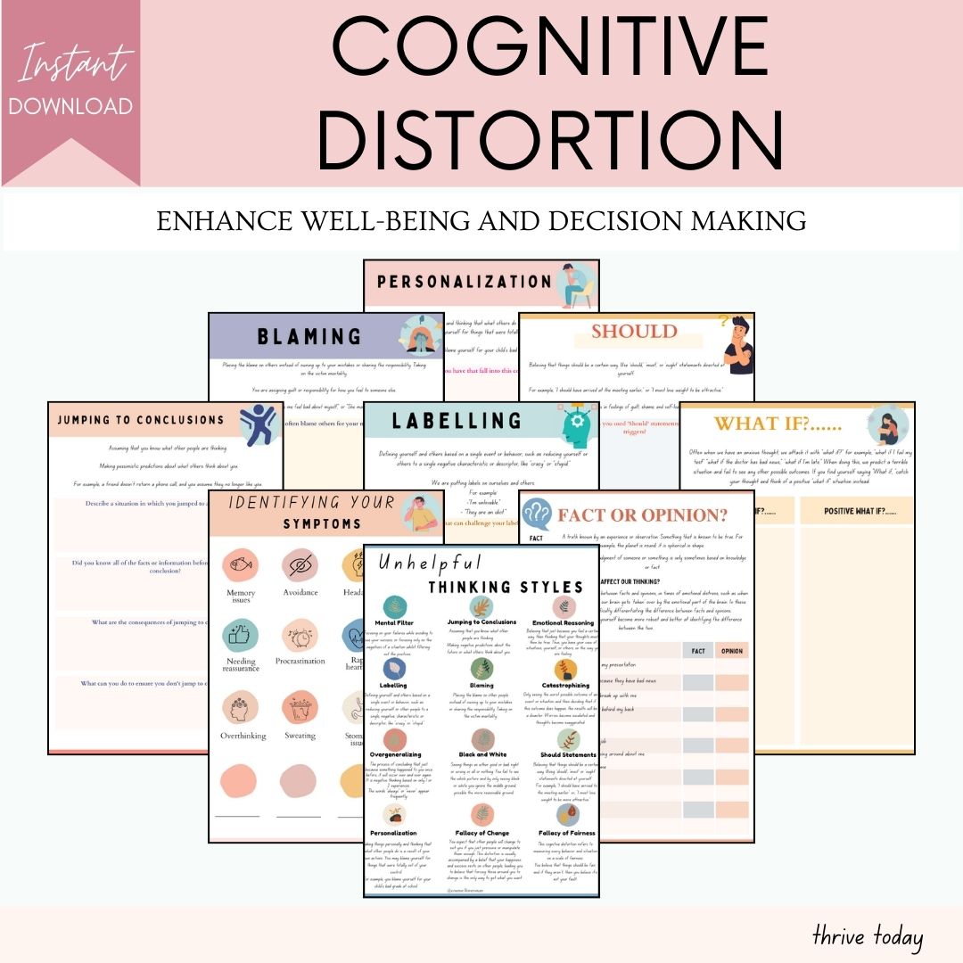 Therapy Mega Bundle printable PDF — mental health worksheets for counselors