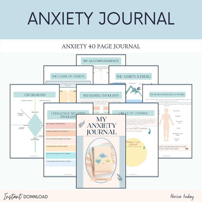 Anxiety Journal Thrive Today