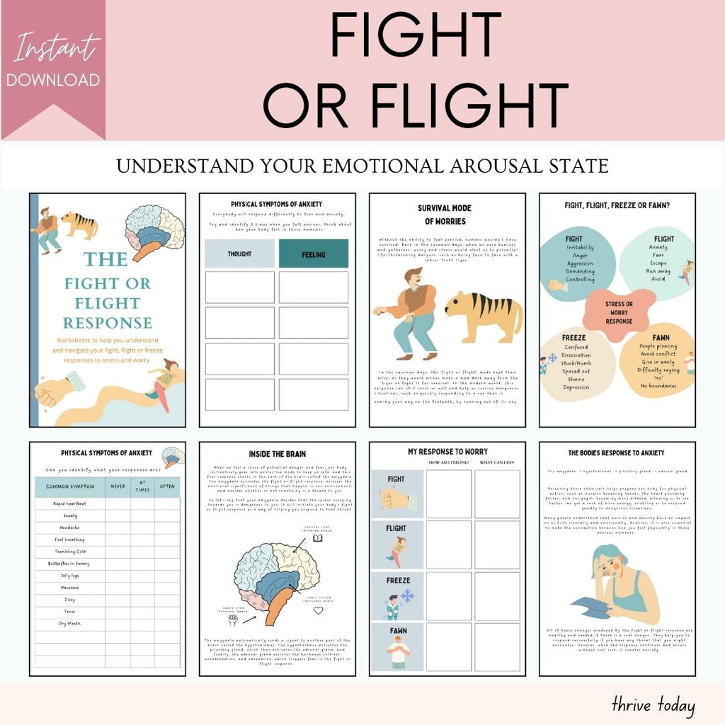 CBT worksheet examples — Therapy Mega Bundle for therapists