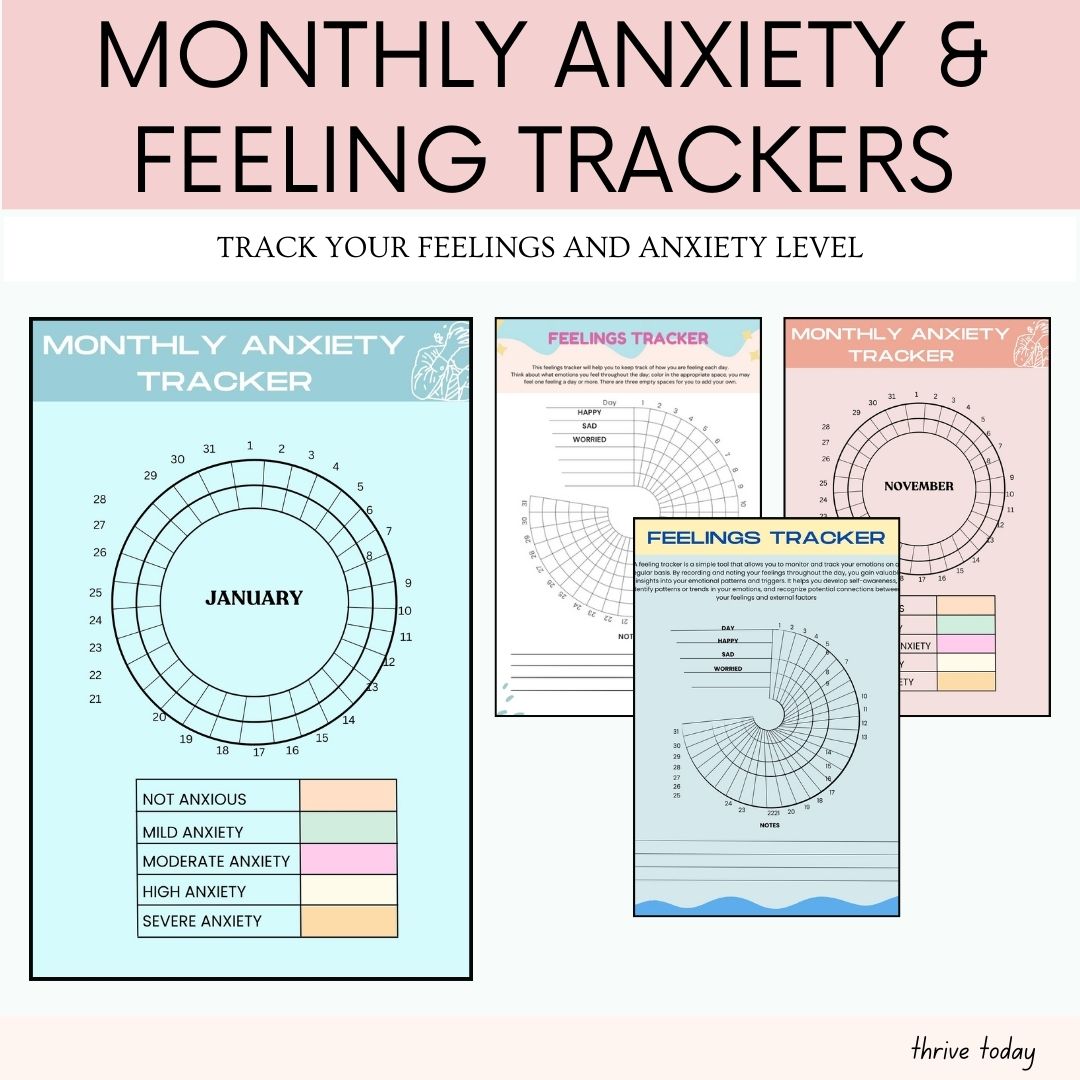 DBT skills worksheets — Therapy Mega Bundle sample pages