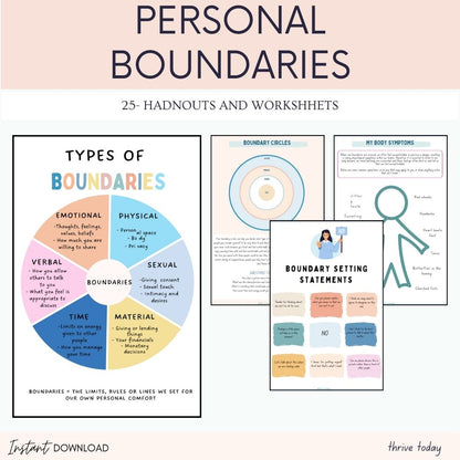 Boundaries Worksheets Thrive Today